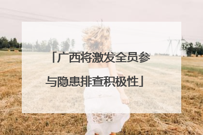 广西将激发全员参与隐患排查积极性